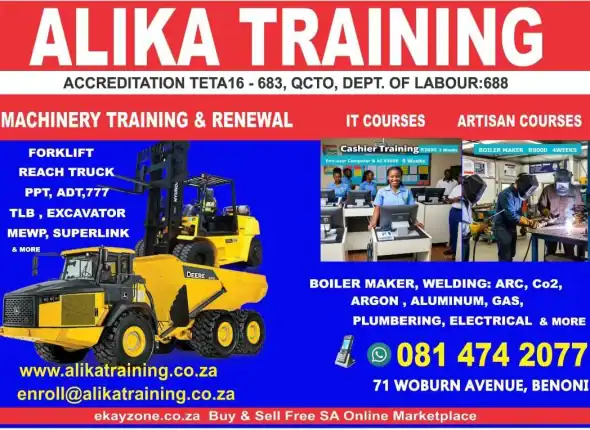 Hands-on artisan boilermaker welder courses for welding school learners gaining individual qualification skills